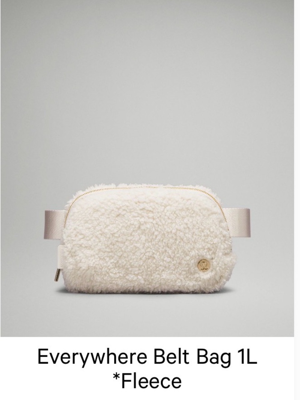 Lululemon Everywhere Belt Bag 1L - Fuzzy Cream